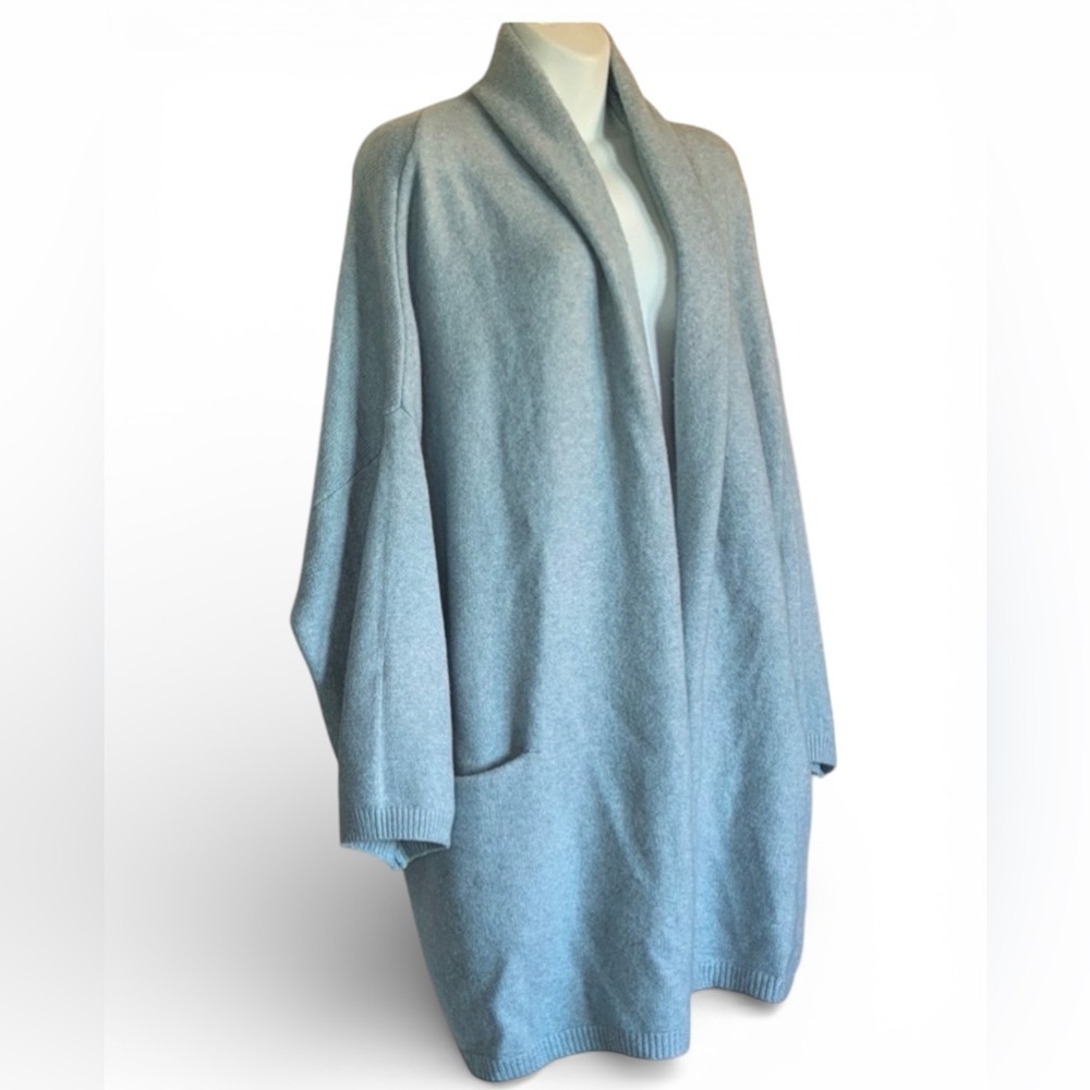 BERYLL Cocoon Cashmere sweater, baby blue, oversized,  & cozy! One Size.